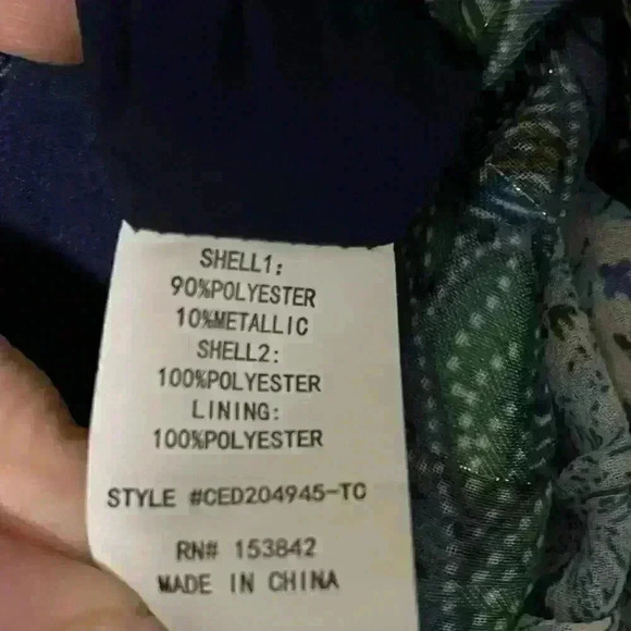 Code X Mode Floral Long Sleeve Chiffon Dress Size XS - Picture 13 of 14